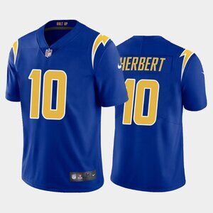 Nike Blue and Yellow Chargers Jersey